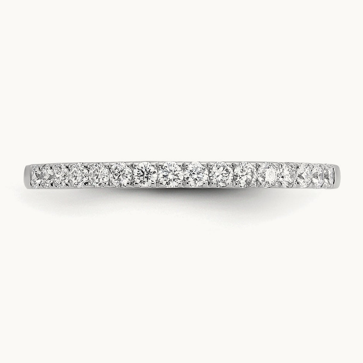 Diamond Wedding Band — 14K White Gold, 7