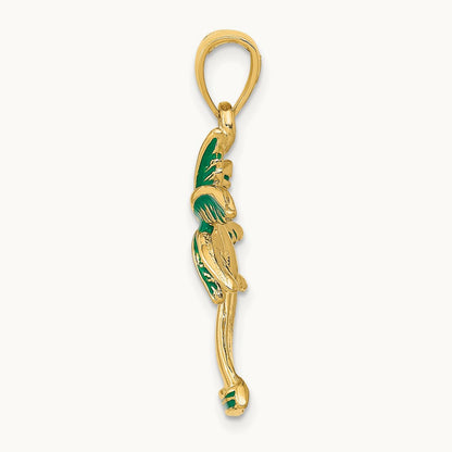 Enameled Palm Tree Pendant — photo set