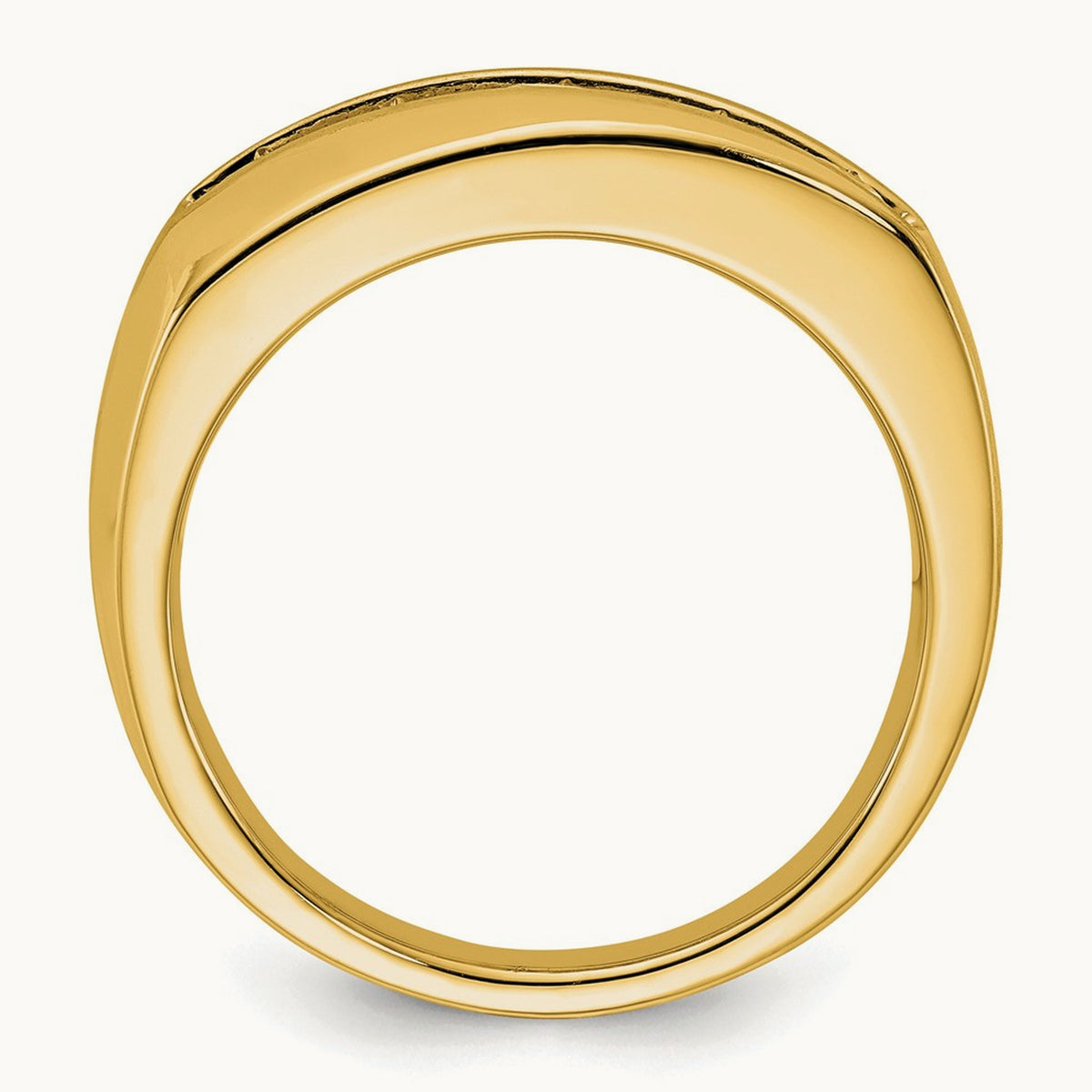 5 Stone Men's Ring — 10K Yellow Gold, 10