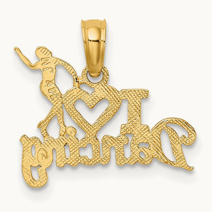 I HEART DANCING W/Dancer Charm, 14K