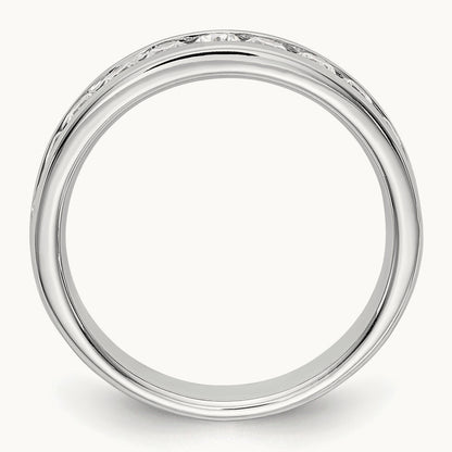 11- Stone Ladies Band Mounting, 2.6mm, 14K White Gold