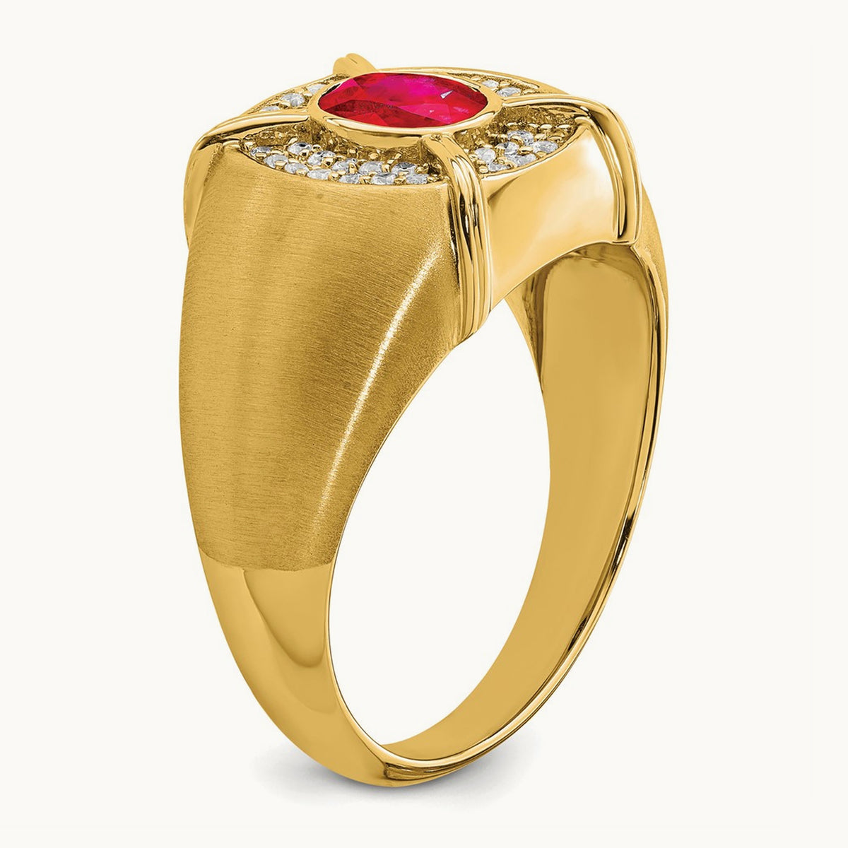 Ruby and Diamond Mens Ring — photo set
