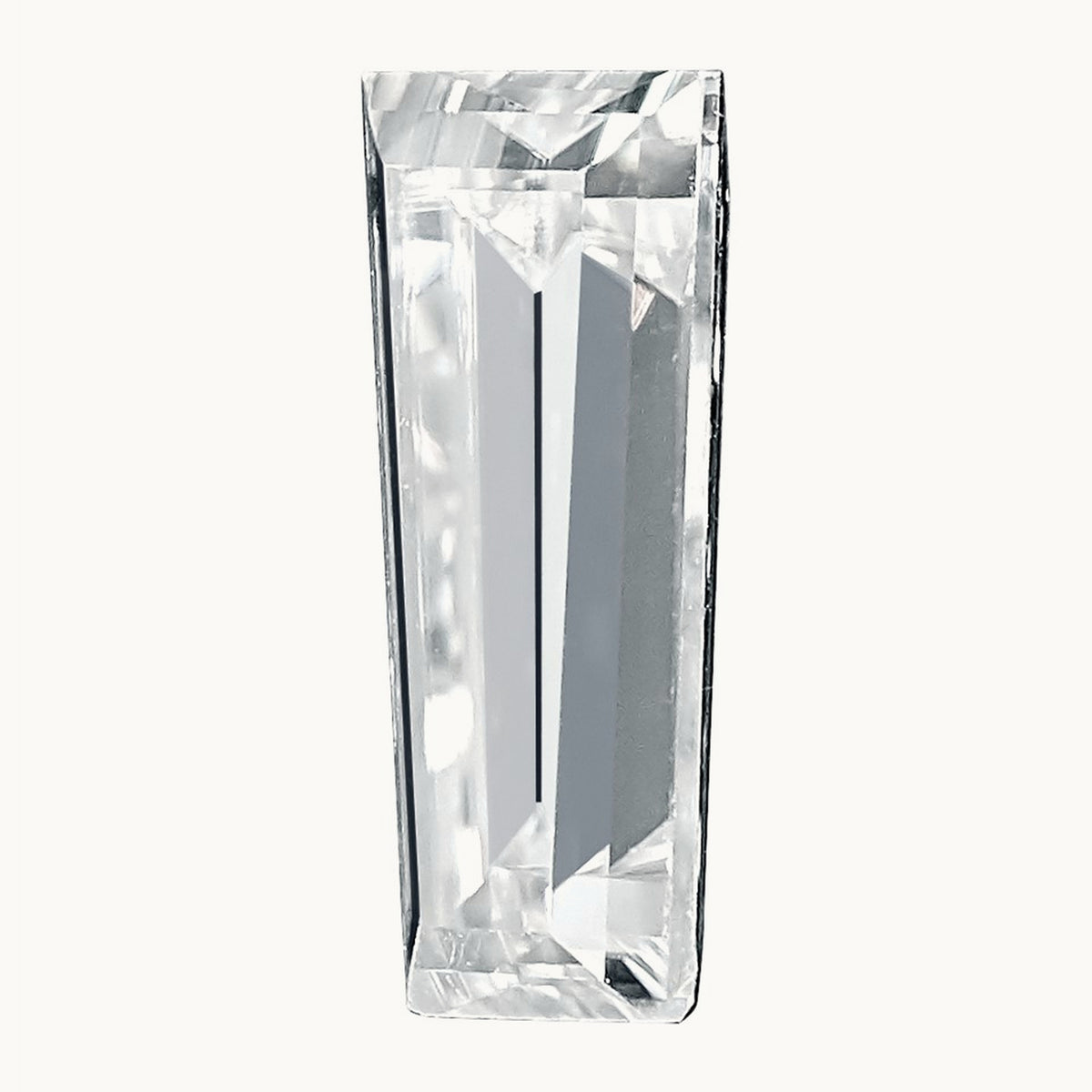 5x2.5x2mm Tapered Baguette True Light G-H-I Moissanite