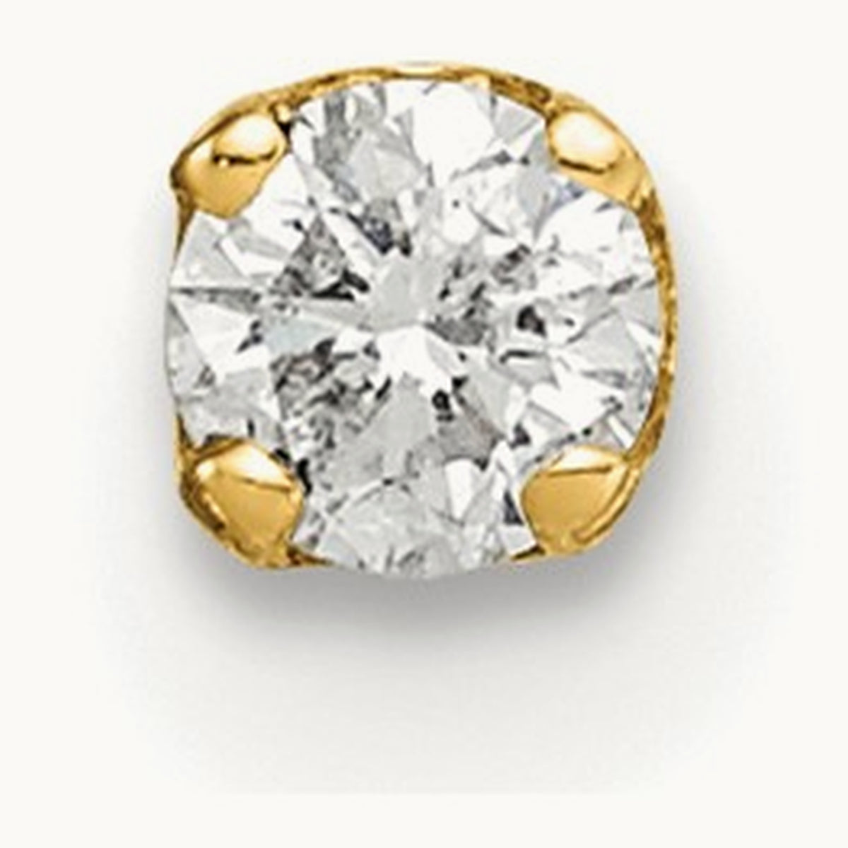 Single Stud Diamond Earring, 14K