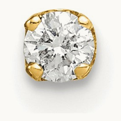 Single Stud Diamond Earring, 14K