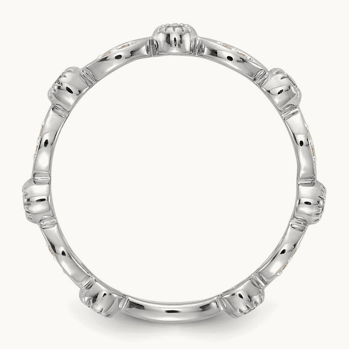 Fashion Band — 14K White Gold, 7