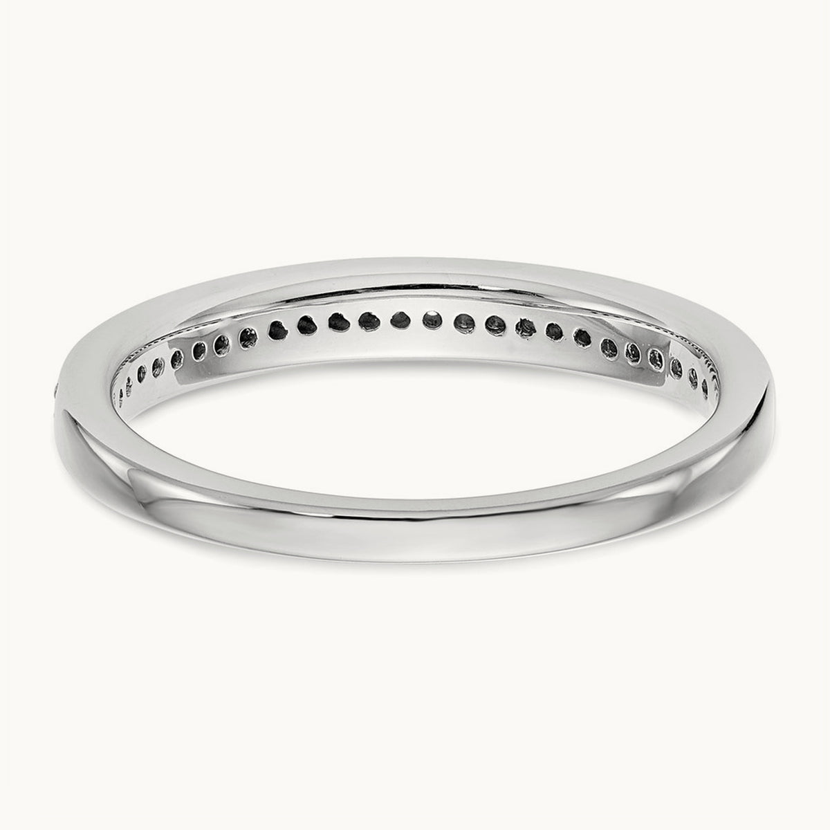 Diamond Wedding Band, 14K White Gold