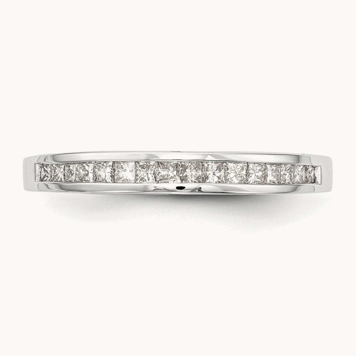 Diamond Wedding Band, 14K White Gold
