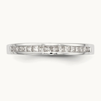 Diamond Wedding Band, 14K White Gold