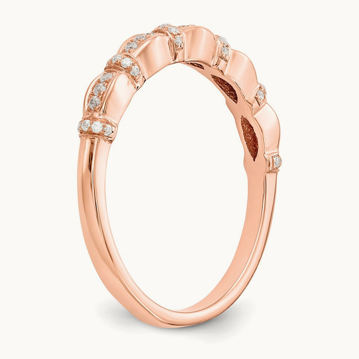 Diamond Band — 14K Rose Gold, 7
