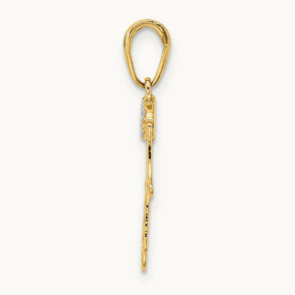 & D/C Evil Eye Hamsa Pendant — 25.18mm