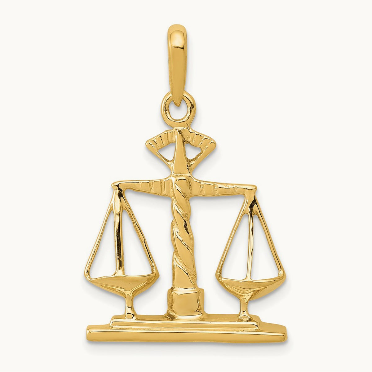 Scales of Justice Pendant, 14K