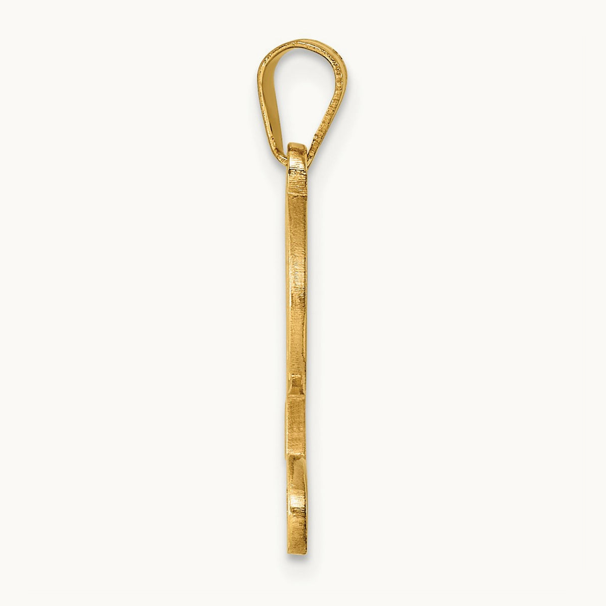 Script Letter L Initial Pendant, 14K