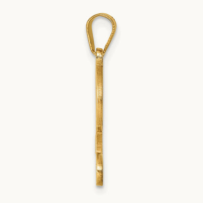 Script Letter L Initial Pendant, 14K