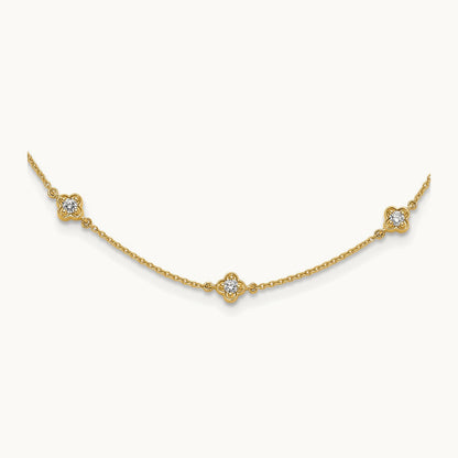 Diamond Multi Station Necklace