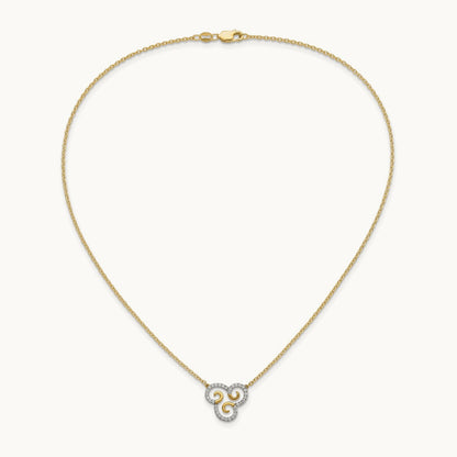 Swirls Necklace, 0.25 ct tw Lab-Grown Diamond
