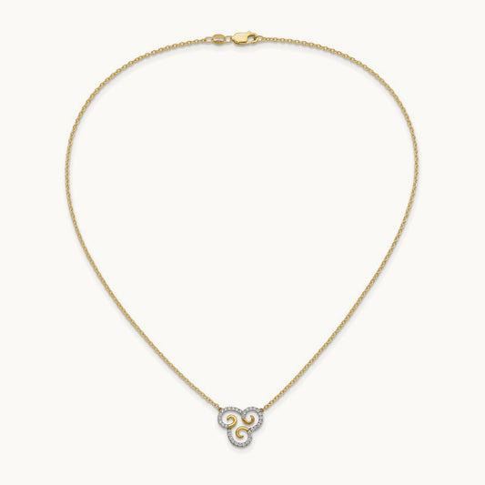 Swirls Necklace, 0.25 ct tw Lab-Grown Diamond