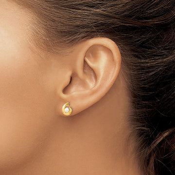 Madi K Polished Freshwater Cultured Pearl Post Earrings — photo set