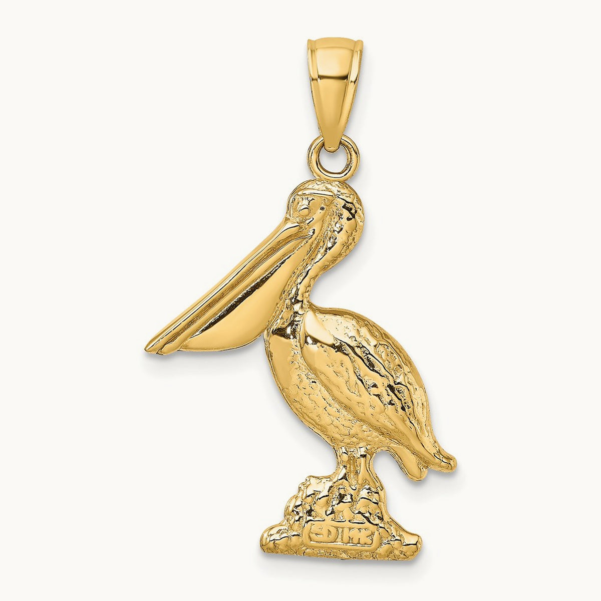 3-D Pelican Standing Charm — 28mm