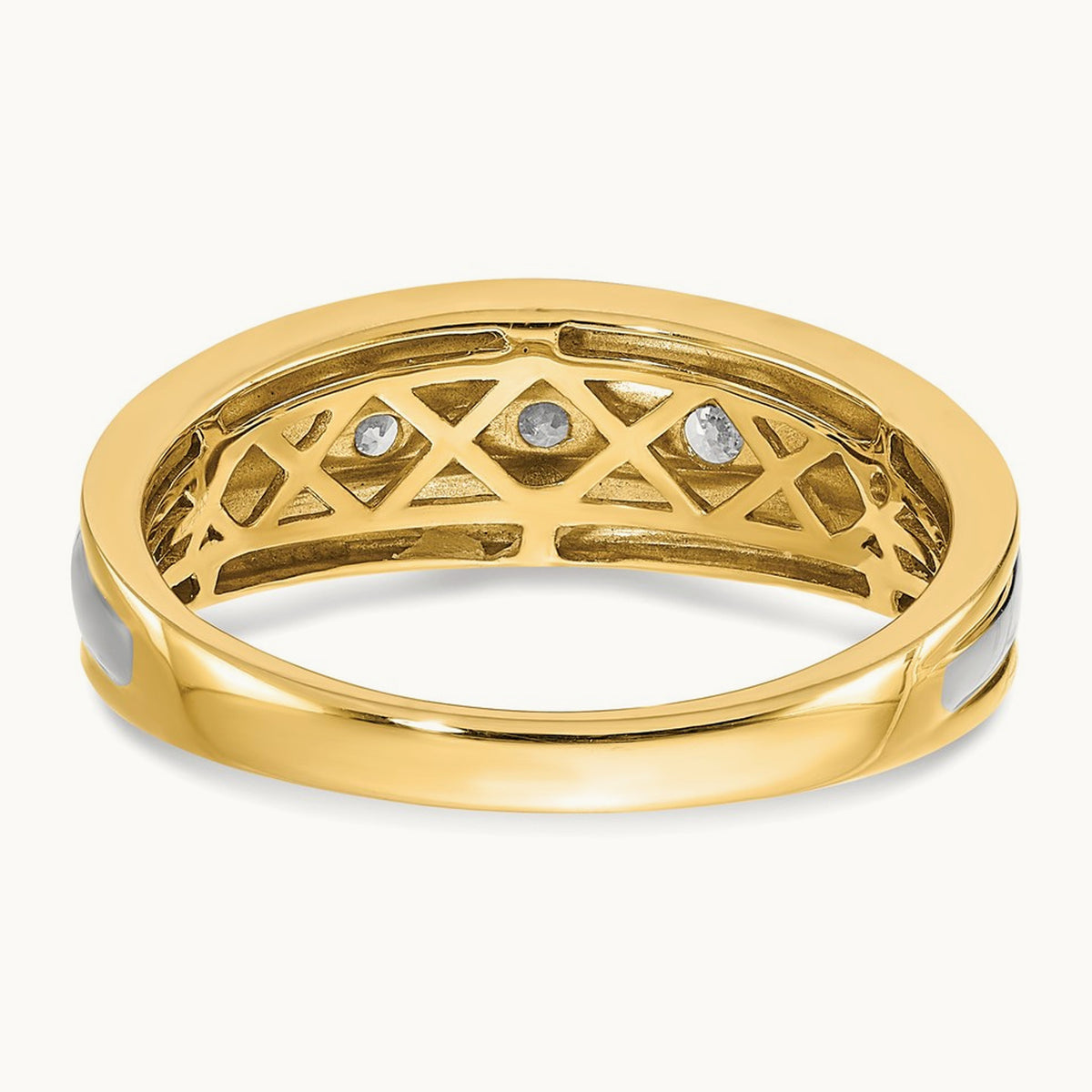 Diamond Men's Ring, 14K Two-tone