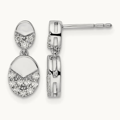 Dangle Post Earrings, 0.25 ct tw Lab-Grown Diamond
