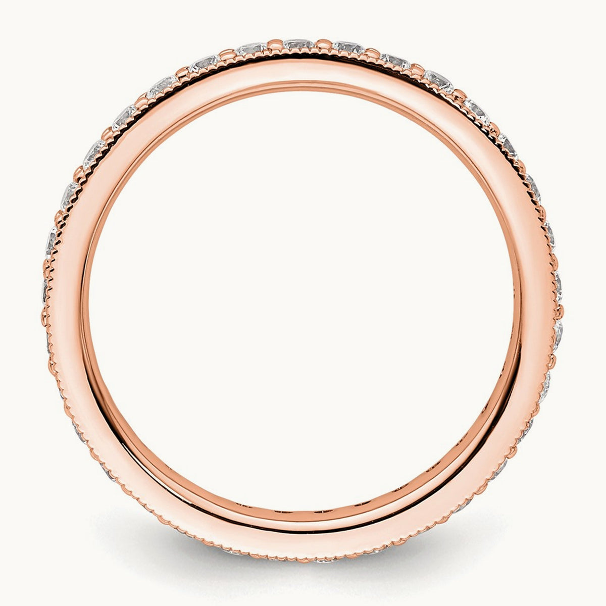 Polished Vintage Eternity Band, 0.50-1.00 ct tw