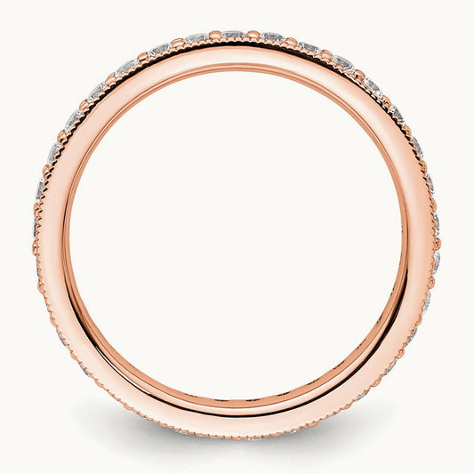Polished Vintage Eternity Band, 0.50-1.00 ct tw