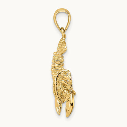 Moveable Lobster Charm — 14K Yellow Gold