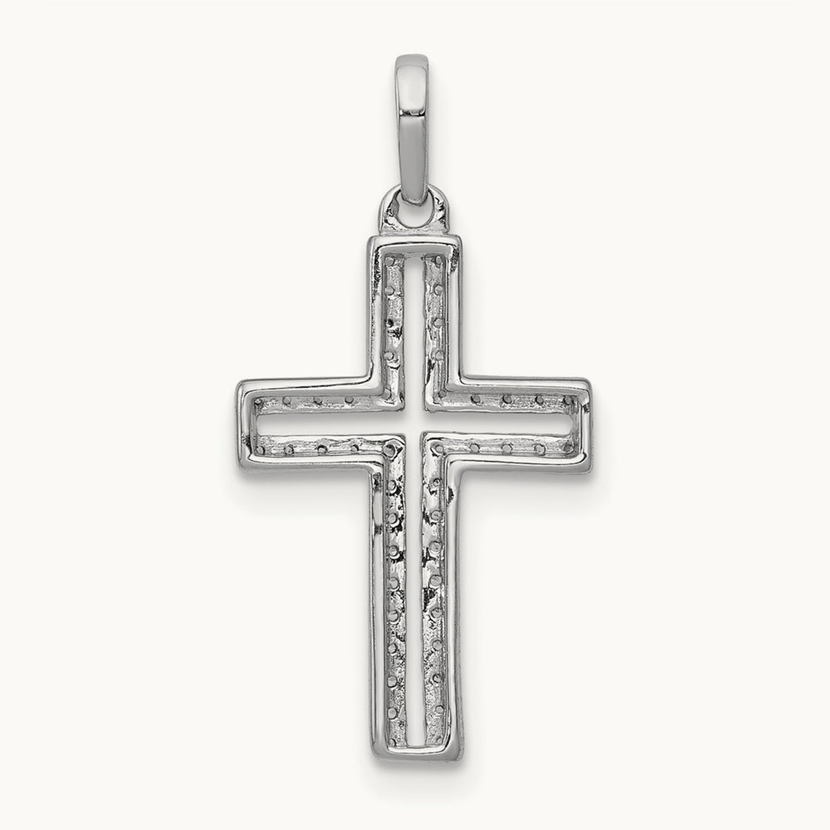 1/8ct. Diamond Cross Pendant — photo set