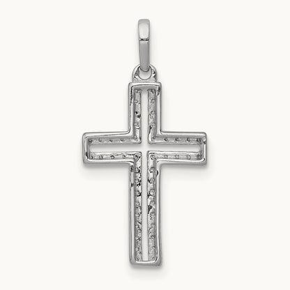 1/8ct. Diamond Cross Pendant — photo set