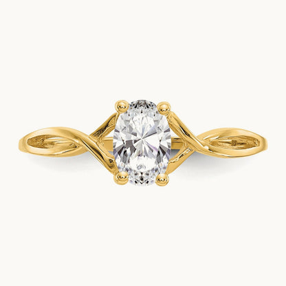 Topaz Birthstone Ring, 14K White