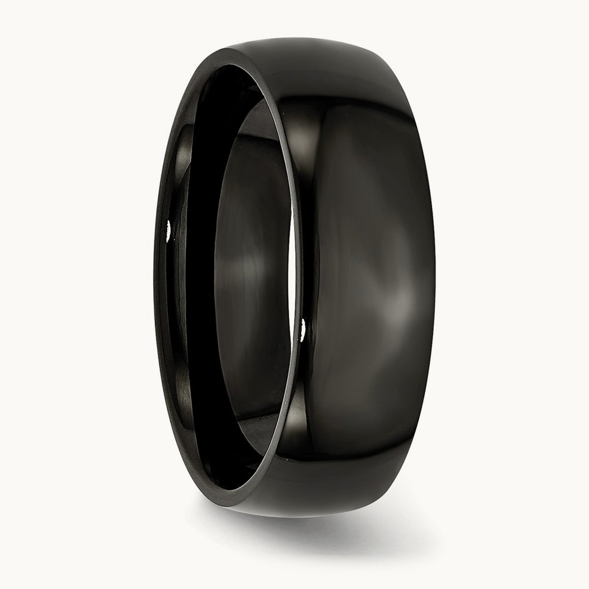 IP-plated Polished Band — 7mm