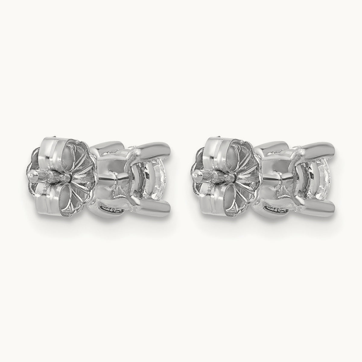 Round Heavyweight Stud Earrings, 0.10-7.00 ct tw Lab-Grown Diamond — 5/8 ct, 14K White Gold