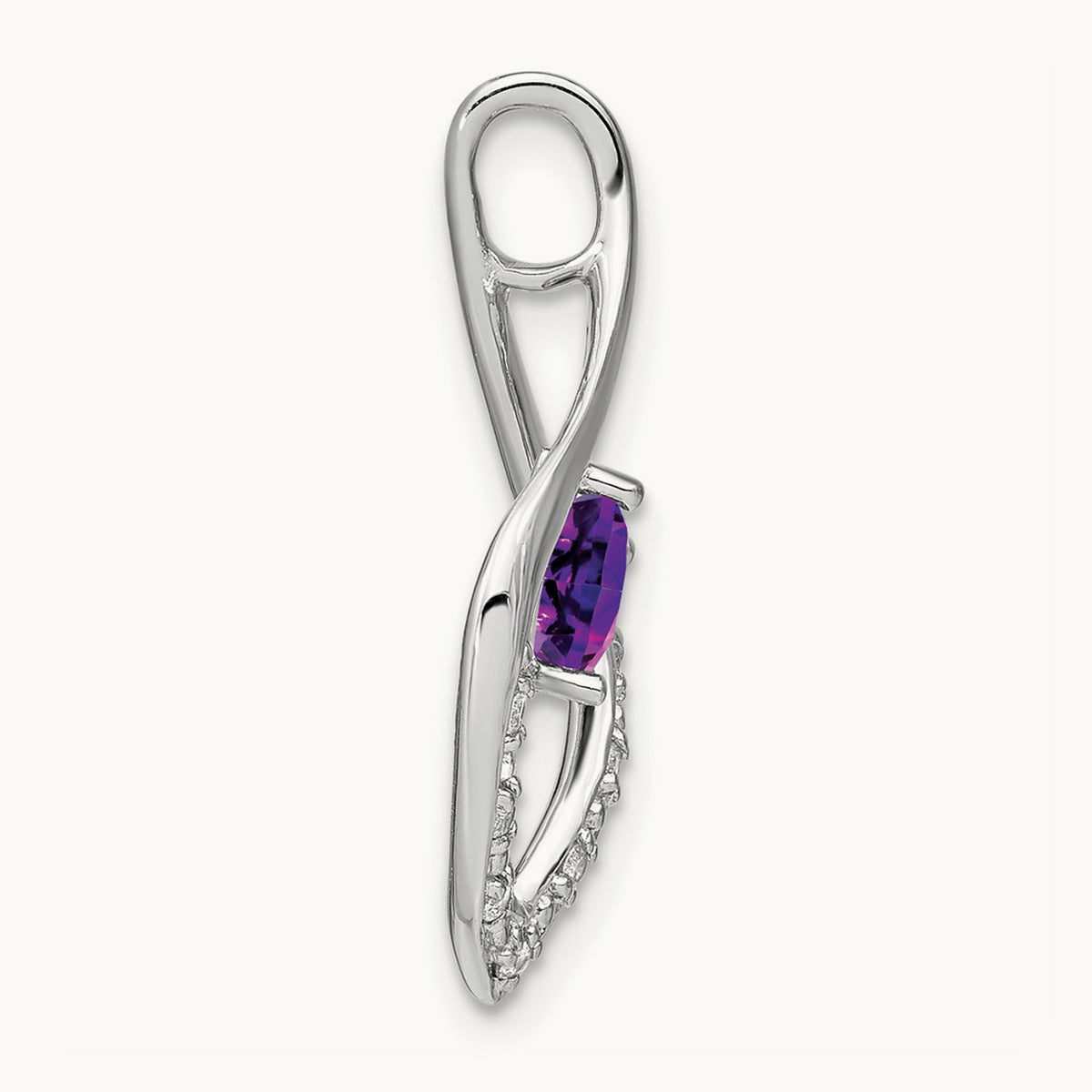 Amethyst and Diamond Pendant — photo set