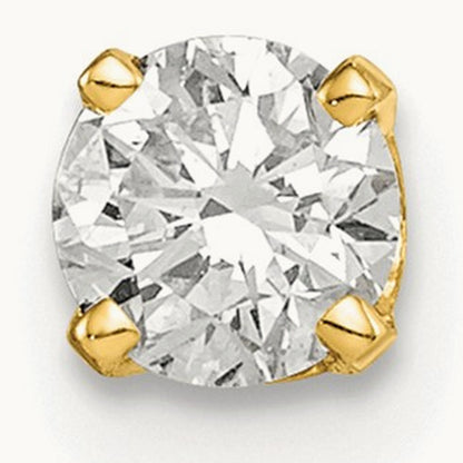 Single Stud Diamond Earring, 14K