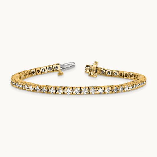 Round Tennis Bracelet, 4.50 ct tw Lab-Grown Diamond