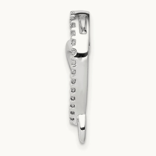 1/10ct. Diamond Heart Chain Slide — photo set