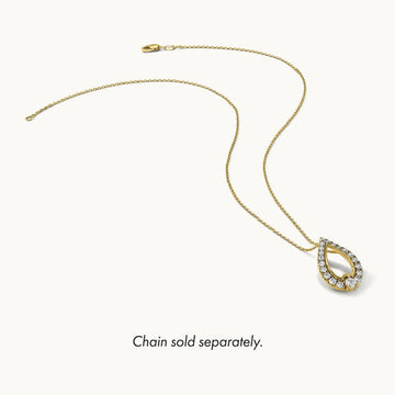 Diamond Pendant, 14K Yellow Gold