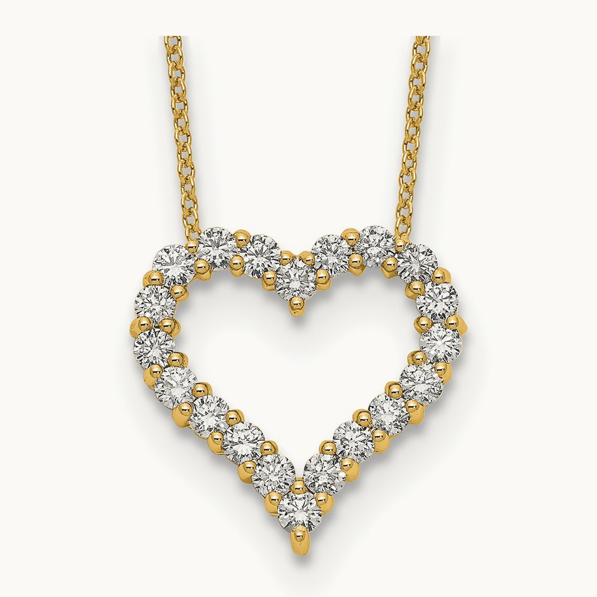 Heart Necklace, 1.00 ct tw Lab-Grown Diamond