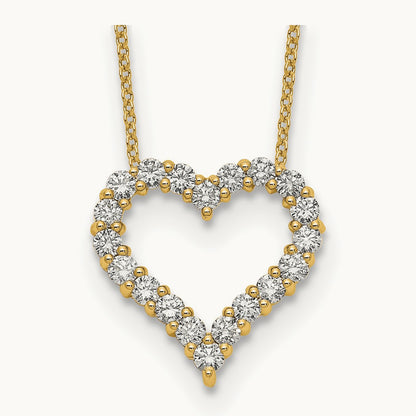 Heart Necklace, 1.00 ct tw Lab-Grown Diamond