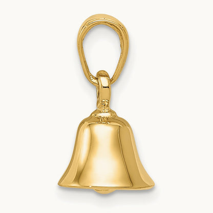 3-D Moveable Bell Pendant, 14K