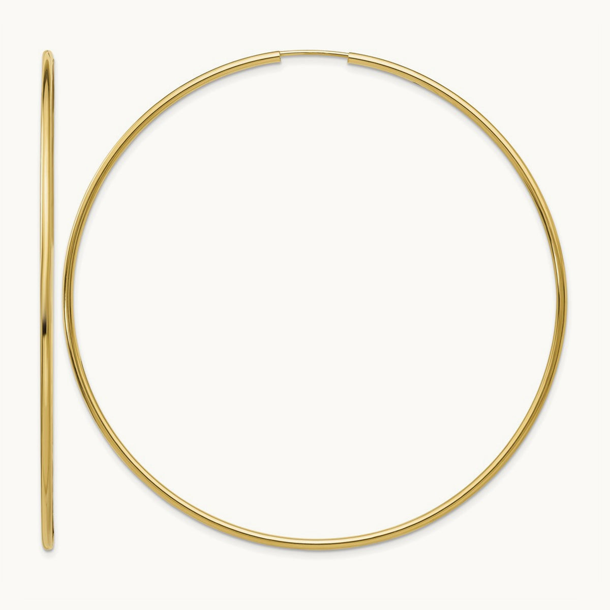 Polished Endless Hoop Earrings