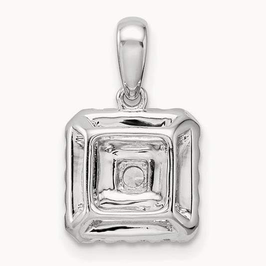 Square Cluster Pendant, 0.50 ct tw Lab-Grown Diamond