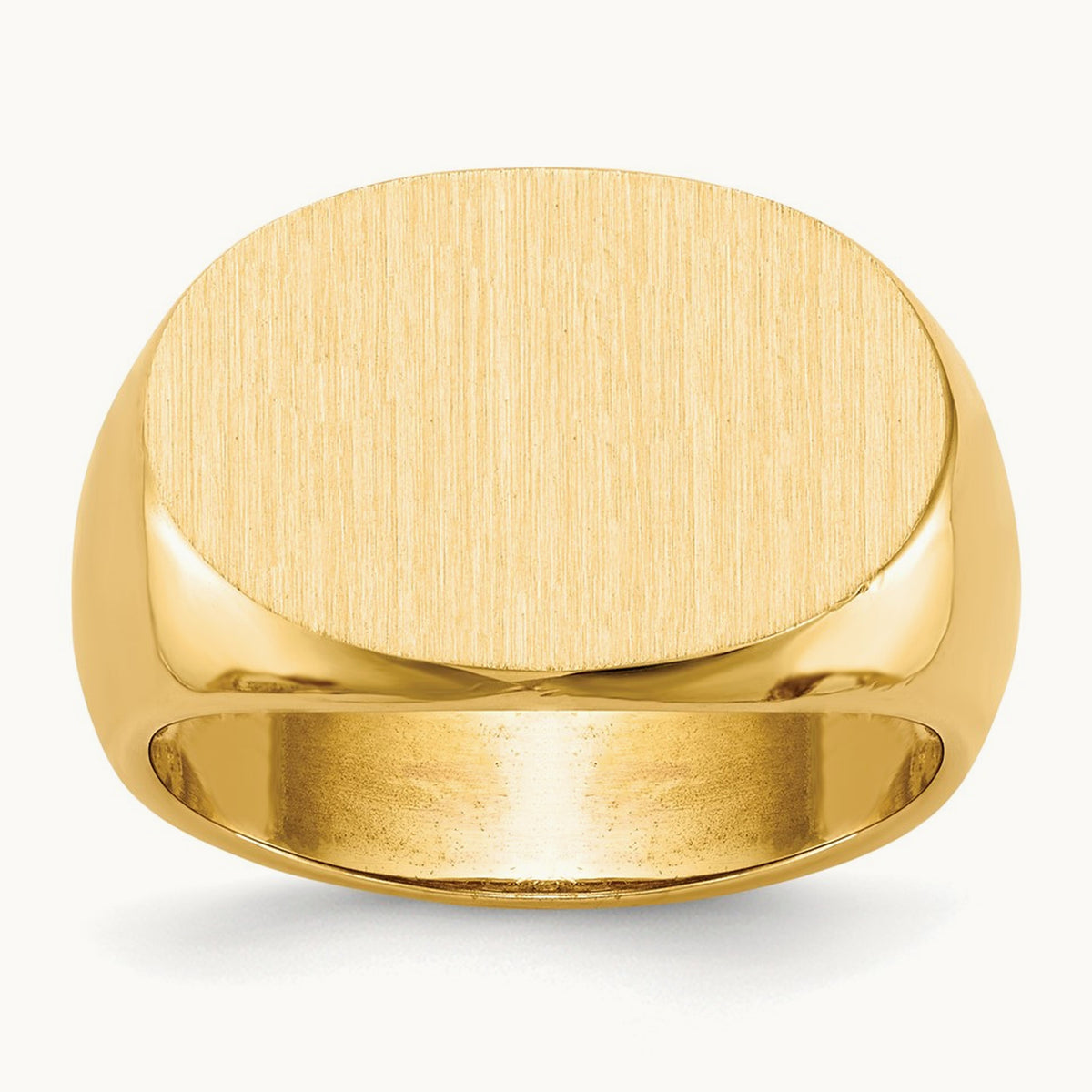 Open Back Mens Signet Ring — photo set