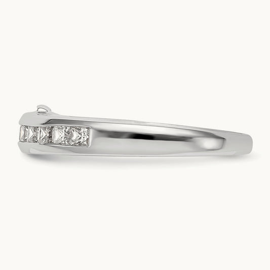 Diamond Wedding Band, 14K White Gold