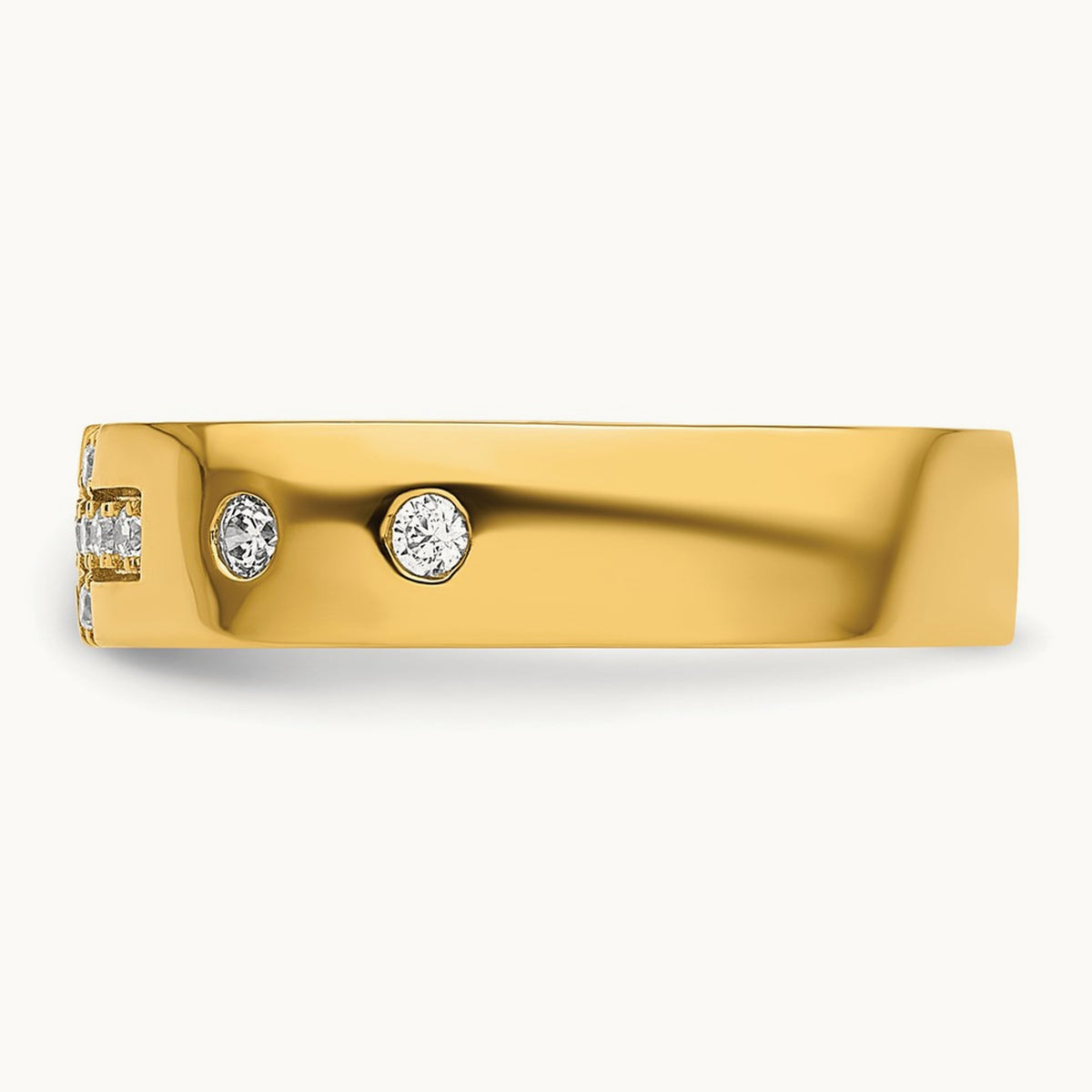 Cross Diamond Womens Complete Wedding Band, 14K