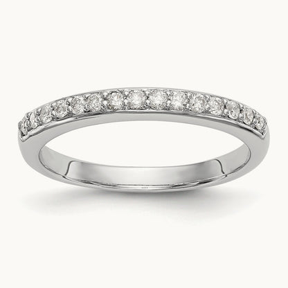 Diamond Wedding Band, 14K White Gold