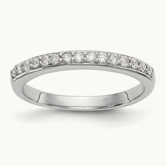 Diamond Wedding Band, 14K White Gold
