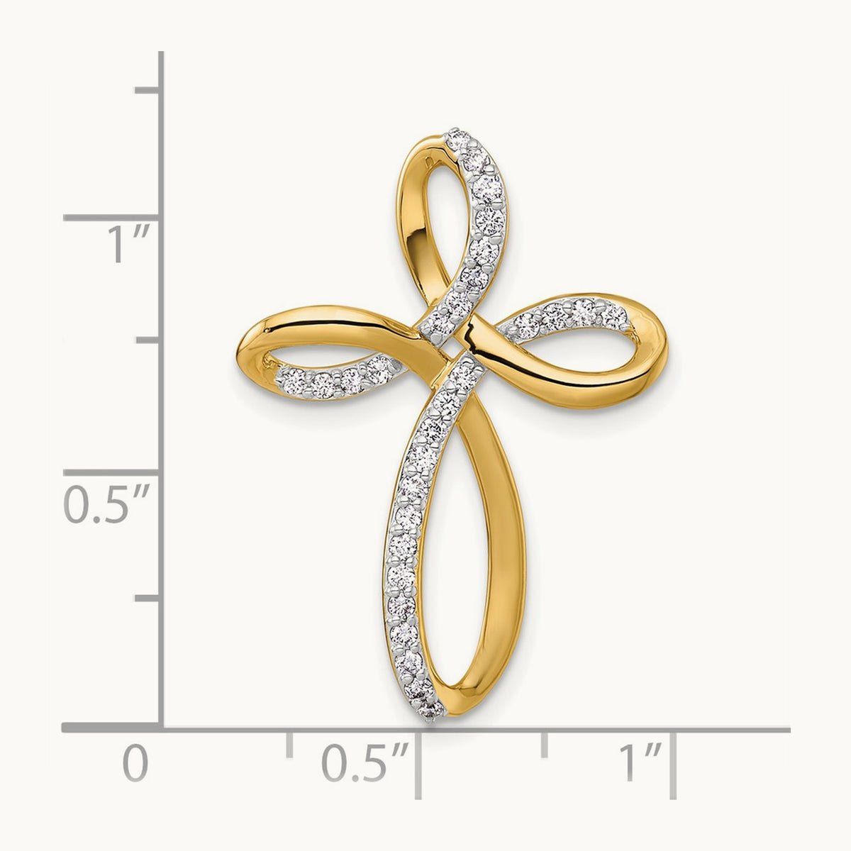 Diamond Cross Chain Slide — 29.9mm