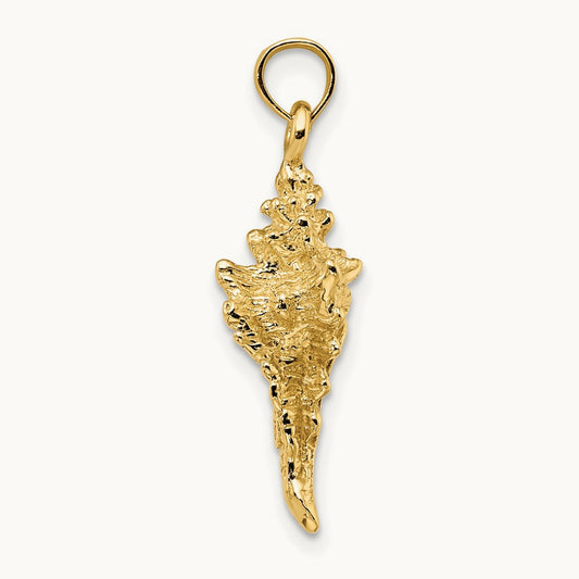 3-D Conch Shell Charm — photo set